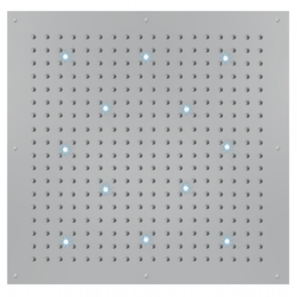 Верхний душ 100x100см, с 12 LED RGB BOSSINI Cube арт. WI0373.030 цвет: хром