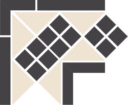 Угловой элемент Victorian Designs TopCer Lisbon1Corner 21,5х21,5 Угловой элемент Victorian Designs TopCer Lisbon1Corner 21,5х21,5