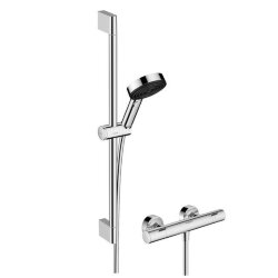 Hansgrohe термостатический смеситель для душа Relaxation с термостатом Fine и душевой штангой 65см, Pulsify Select S, глянцевый хром арт. 24262000 Hansgrohe термостатический смеситель для душа Relaxation с термостатом Fine и душевой штангой 65см, Pulsify Select S, глянцевый хром арт. 24262000