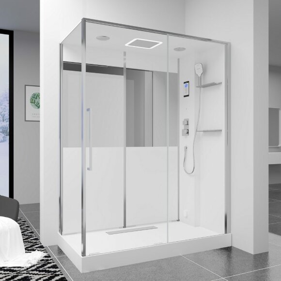 Душевая кабина c паром (850х1600х2200), G8890, Black&White арт. 889000