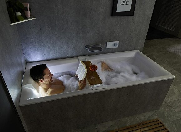 Акриловая ванна STILL SQUARE LED 170x75 L RIHO арт. BR02 (BR0200500K00131)