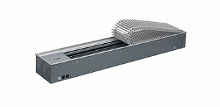 Конвектор, EKQ, 300*75*1250, плавное, роликовая решётка, алюминий, натуральный, рамка-алюминий, 1642 Вт, арт. EKQ.300.75.1250 MC