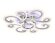 Потолочная светодиодная люстра Original современный FA5146, Ambrella light цвет: хром