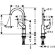 Смеситель для раковины, 71131000 Logis Hansgrohe, цвет: 210 хром
