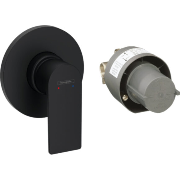 Смеситель для душа, 72658670 Rebris Hansgrohe, цвет: e черный матовый