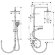 Hansgrohe душевая система Reno с переключателем потоков, Vernis Shape, матовый черный арт. 26282670