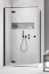 Душевая дверь kdj 120 l профиль черный стекло прозрачное, Radaway Essenza New арт. 385042-54-01L