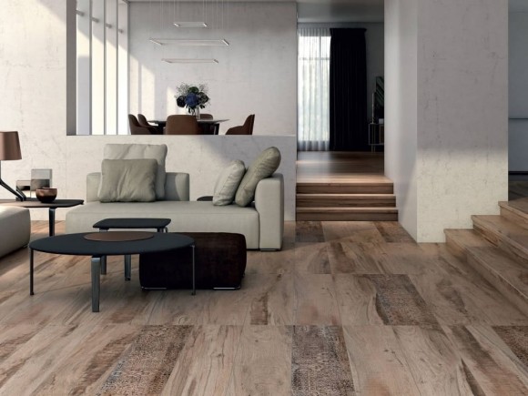 Kerama Marazzi Про Вуд DL501700R\1 Коричневый 119,5x10 - Подступенок