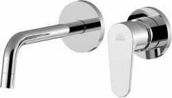 Paffoni Встраиваемый смеситель для раковины с накладками 70х70 мм, излив 175мм, встраиваемая часть в комплекте арт. GR101CR70 Paffoni Встраиваемый смеситель для раковины с накладками 70х70 мм, излив 175мм, встраиваемая часть в комплекте арт. GR101CR70