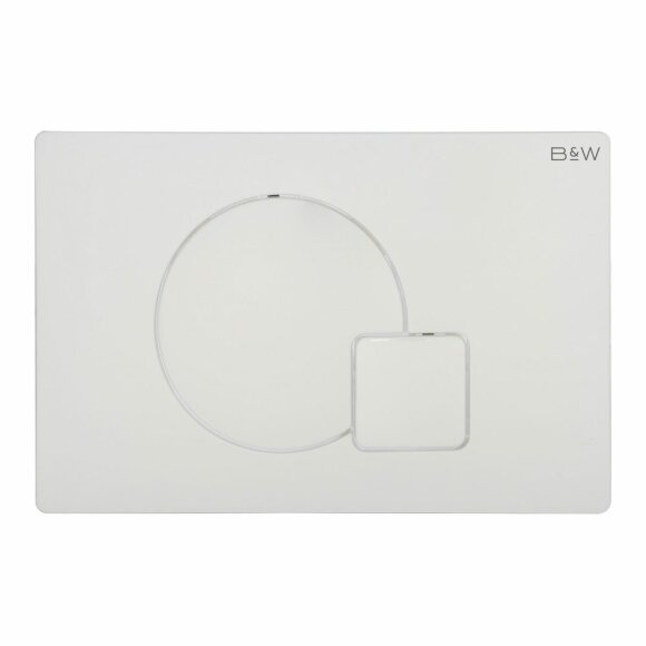 Клавиша смыва (244х162х11), WPI-09521 серия Q, Glossy Ivory, Black&White арт. 09521