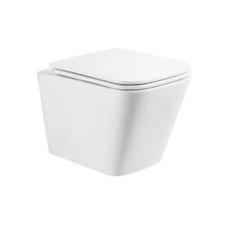 BelBagno Чаша унитаза подвесного безободкового, P-trap глянцевый белый, Ardente-r, арт. BB520CHR