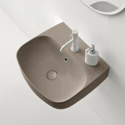 Раковина 50х45 см, 1 отв., подвесная/накладная KERASAN Nolita, 534081*1 цвет: коричневый орех Раковина 50х45 см, 1 отв., подвесная/накладная KERASAN Nolita, 534081*1 цвет: коричневый орех