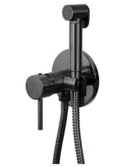 Гигиенический душ со смесителем Remer X STYLE X65WCFP, цвет: черный