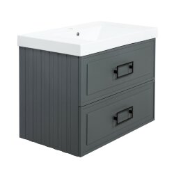 Тумба под раковину подвесная серо-зеленая зеленый Cubo La Fenice арт. FNC-01-CUB-G-80-2 Тумба под раковину подвесная серо-зеленая зеленый Cubo La Fenice арт. FNC-01-CUB-G-80-2