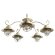 Потолочная люстра, вид морской 6 White Arte Lamp цвет:  белый - A4579PL-5WG