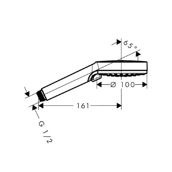 Hansgrohe ручной душ Vario, Vernis Blend, глянцевый хром арт. 26340000 Hansgrohe ручной душ Vario, Vernis Blend, глянцевый хром арт. 26340000