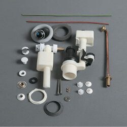 Механизм двойного слива для бачка моноблока, Arcade Simas, кнопка бронза арт. D21 br