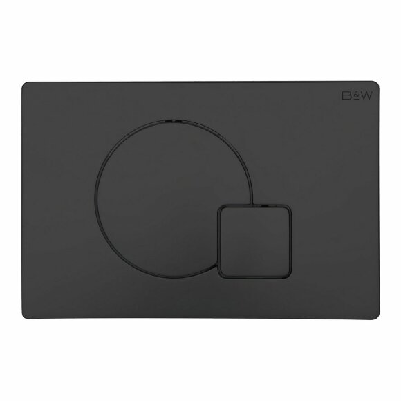 Клавиша смыва (244х162х11), WPI-09522 серия Q, Matt Black, Black&White арт. 09522