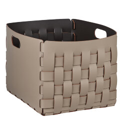 Корзинка Bottega капучино, 40х40 кожа ADJ - 1048.04 Корзинка Bottega капучино, 40х40 кожа ADJ - 1048.04