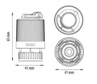 Термоэлектрический привод SALUS CONTROLS ENGO (230В, нормально закрытый, М30*1,5), арт. E30NC230