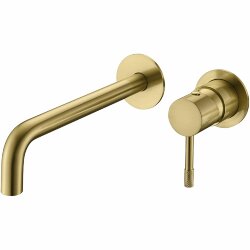 Смеситель для раковины мз стены, Boheme Uno. Matt Gold арт. 465-MG цвет: матовое золото