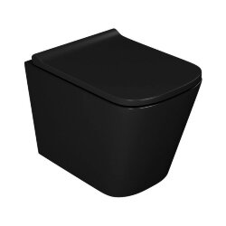 Унитаз подвесной безободковый, DT1436025  - Berlin D&K цвет: черный