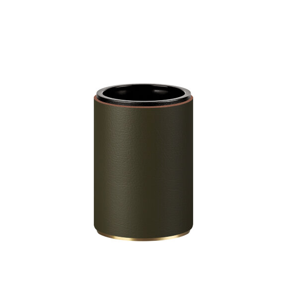 Стакан для зубных щеток ADJ Италия, D7xH10 цвет: gold (оливковый) арт. 4941.gold/55