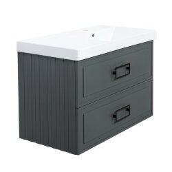 Тумба под раковину подвесная серо-зеленая зеленый Cubo La Fenice арт. FNC-01-CUB-G-90-2 Тумба под раковину подвесная серо-зеленая зеленый Cubo La Fenice арт. FNC-01-CUB-G-90-2