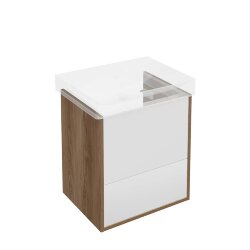 Тумба подвесная 2 ящика 55см, Kerama Marazzi Pro, PRO.55.2\OLM цвет: швейцарский вяз