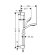 Hansgrohe душевой гарнитур Multi со штангой 65см, Croma Select S, матовый хром арт. 26560400