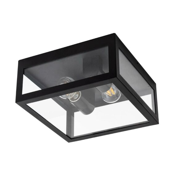 Уличный потолочный светильник, вид лофт BELFAST Arte Lamp цвет:  черный - A4569PF-2BK