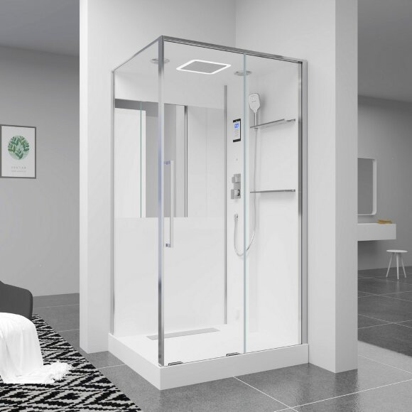 Душевая кабина c паром (900х1150х2200), G8898, Black&White арт. 889800