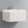 Тумба с раковиной (900x520x400), U925.900, Unihopper, Corian раковина-столешница, LED light, Black&White арт. 925900