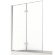 Шторка для ванны 100 см L New soleo chrome New Trendy хром арт. P-0028
