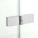 Шторка для ванны 100 см L New soleo chrome New Trendy хром арт. P-0028