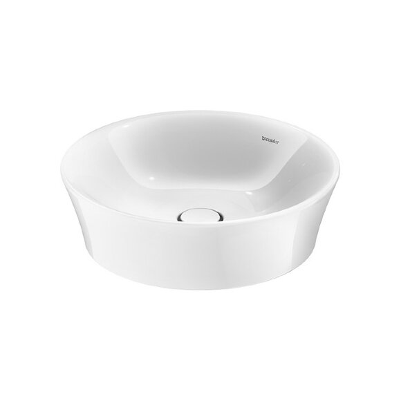 Раковина накладная ?50см, без перелива, без отв., WonderGliss, DURAVIT White Tulip - 23655000701 цвет: белый