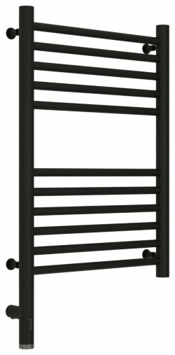 Электрический полотенцесушитель Богема 3.0 прямая 600х400 МЭМ левый  Сунержа, 31-5804-6040 цвет:  матовый чёрный