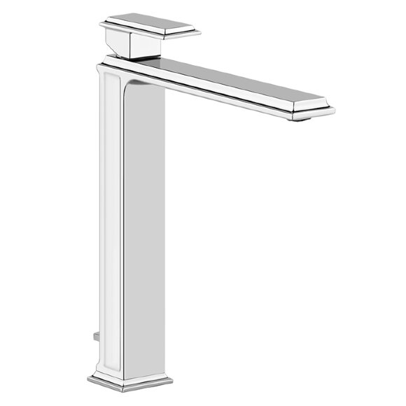 Смеситель для раковины на 1 отверстие, высокий, с донным клапаном, Eleganza Gessi цвет: хром - 46003#031