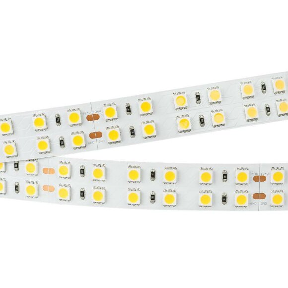 Светодиодная лента 34,4W/m 144LED/m 5060SMD теплый белый 5M Arlight - 012443(1) Светодиодная лента 34,4W/m 144LED/m 5060SMD теплый белый 5M Arlight - 012443(1)