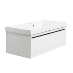 Тумба под раковину подвесная белая белый Elba La Fenice арт. FNC-01-ELB-B-100 Тумба под раковину подвесная белая белый Elba La Fenice арт. FNC-01-ELB-B-100