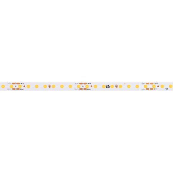 Светодиодная лента 9,6W/m 128LED/m COB теплый белый 5M COB-X128-8mm 24V Warm3000 Arlight - 036838