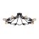 Потолочная люстра, вид лофт 9344 Arte Lamp цвет:  черный - A9344PL-8BK