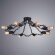 Потолочная люстра, вид лофт 9344 Arte Lamp цвет:  черный - A9344PL-8BK