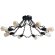 Потолочная люстра, вид лофт 9344 Arte Lamp цвет:  черный - A9344PL-8BK