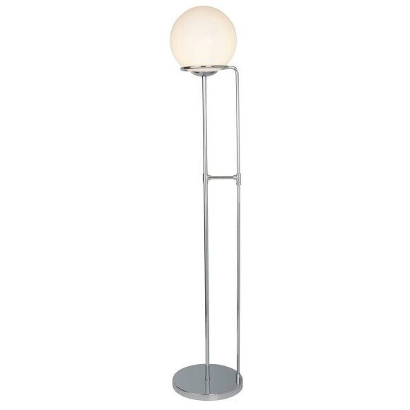 Торшер, вид современный Bergamo Chrome Arte Lamp цвет:  белый - A2990PN-1CC