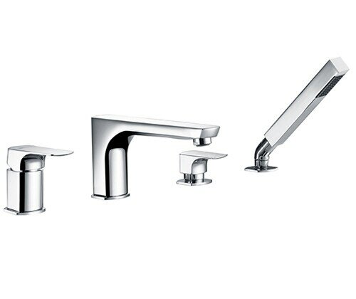 Смеситель на борт ванны, 4 отверстия Salm 2755 WasserKRAFT цвет: Хром