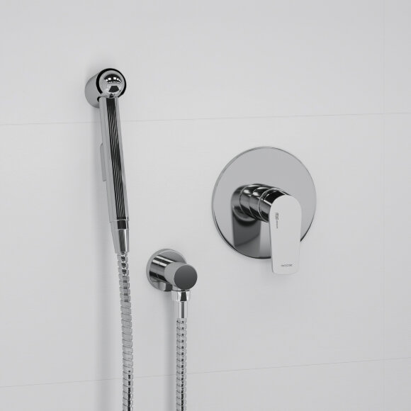 Гигиенический душ со смесителем, шланг 100 см A06156 WasserKRAFT цвет: Хром