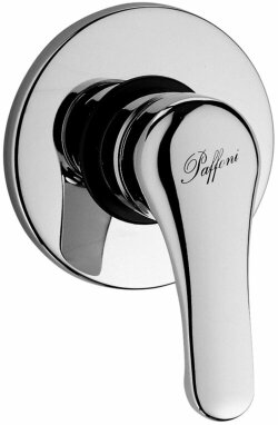 Paffoni Смеситель встраиваемый для душа без девиатора на 1 выход с накладкой из латуни диаметром 116мм арт. NT010CR Paffoni Смеситель встраиваемый для душа без девиатора на 1 выход с накладкой из латуни диаметром 116мм арт. NT010CR