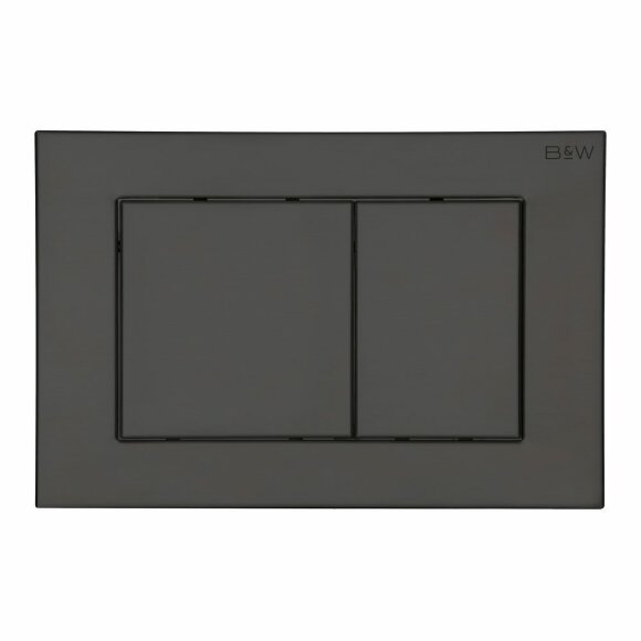 Клавиша смыва (240х160х10), WPI-09530GM серия R #304, Matt Gunmetal PVD, Black&White арт. 09530