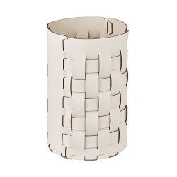 Корзина для мусора Bottega ADJ Италия, D22xH35 цвет: белый (панна котта) арт. 2035.10/16